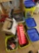 Buckets of tools and hardware