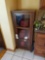 Glass door cabinet, matches lot 53