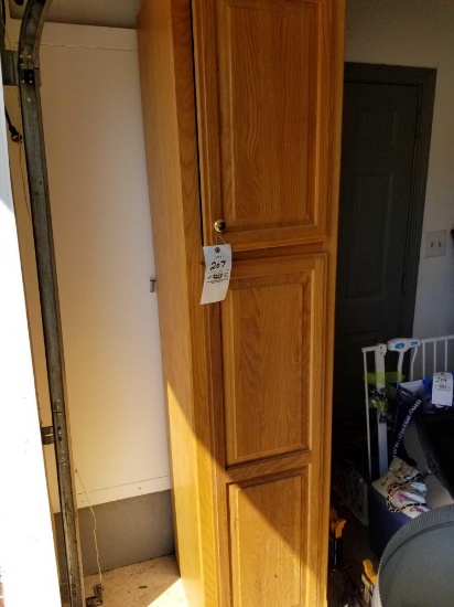 Oak pantry cabinet