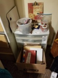 Plastic organizer, craft items