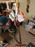 Hall tree and hand bags