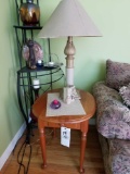 End table, lamp