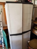 Plastic cabinet and contents