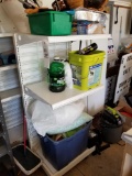 Metal shelf and contents