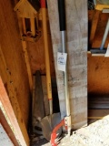 Woodchuck log roller, shovel