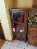 Glass door cabinet, matches lot 53