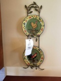 Rooster plates and rack