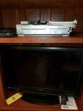 Sylvania Flatscreen TV, Sanyo DVD/VHS