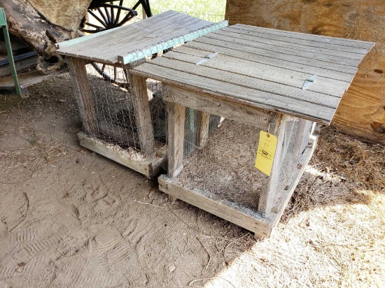 Two Rabbit Hutches