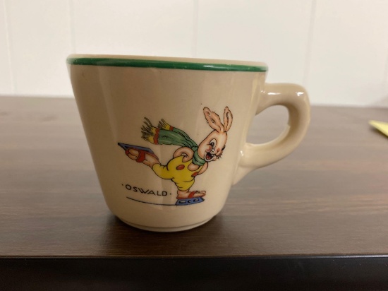 Rare 1946 Warwick China Oswald the rabbit cup
