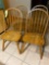 Set of (5) oak chairs