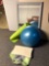 Mirror, Yoga Mat, Exercise Ball, Wii Board