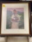 Pencil signed K. M. Frecura #314/350 Indian maiden print, 28 x 32 frame size.