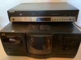 JVC XL-MC222 CD automatic changer, Samsung VCR & DVD player.