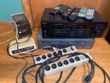 Magnavox DVD/VHS player, Sony digital audio/video control center, ConAir air cleaner