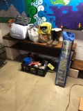 Camping Cot, Painting Supplies, Coffee Maker, Blankets, Toilet Fill Valves