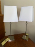 Pair table lamps.