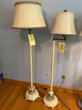 (2) Old floor lamps.