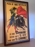 Bull fight poster, 25 x 39.