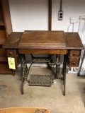 Singer Treadle Console Sewing Machine