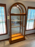 Oak Flatwall Curio Cabinet