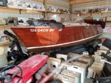 1960 Chris Craft boat, 17 ft., 283HP, V-8, with trailer, wood has been restored