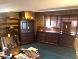 Cherry Stanley Bedroom Suite,King Sized Sleigh Bed, Dresser, Armoire, Endstands