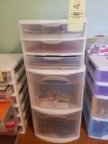 Organizer with craft paper, tissue paper and gift bags
