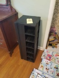 Plastic revolving cd rack