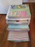 Organizer of paper and cardstock