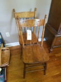Pair of press back chairs
