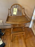 Wooden child's High chair