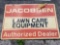 Jacobsen Dealer Double Sided Tin Sign