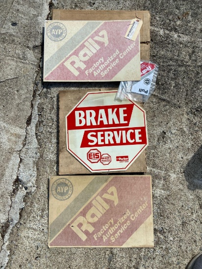 Brake Service and Rally Signs