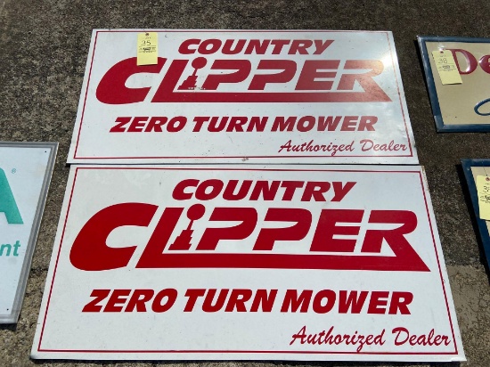 (2) Country Clipper Signs