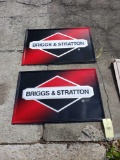 (2) Briggs & Stratton Tin Signs