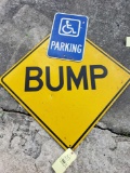 Bump and Handicapped Parking Signs
