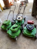 4 Lawn Boy Push Mowers