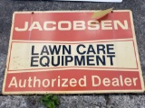 Jacobsen Dealer Double Sided Tin Sign