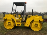 Bomag double drum 5' vibratory roller with Duetz diesel 5,000 hrs, works good