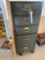 6 drawer metal cabinet loaded with watch parts