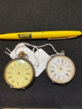 Pair of 0935 marked pocket watches