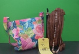 Vera Bradley purse, scarf & necklace