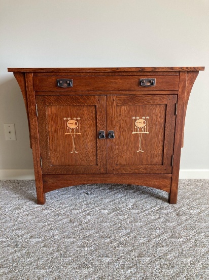 Stickley Harvey Ellis Door Console Table with Drawer