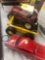 4 vintage toy vehicles, NyLnt, RC, Tonka dune buggy, tractor