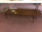 Lane mid century coffee table with glass overlay top