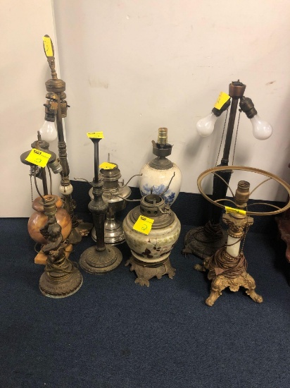 9 various lamps