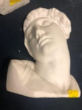 Ceramic/plaster head sculpture