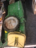 Parts to a John Deere pedal tractor