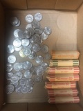 Coins, some rolled